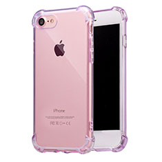 Ultra-thin Transparent TPU Soft Case T07 for Apple iPhone 7 Purple