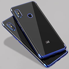 Ultra-thin Transparent TPU Soft Case T07 for Xiaomi Mi A2 Blue