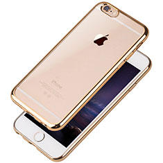 Ultra-thin Transparent TPU Soft Case T08 for Apple iPhone 6 Gold