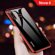 Ultra-thin Transparent TPU Soft Case T11 for Huawei Nova 4 Red