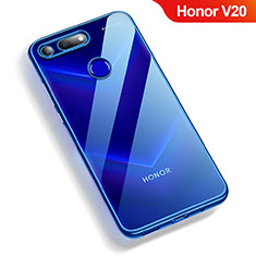 Ultra-thin Transparent TPU Soft Case T12 for Huawei Honor V20 Blue
