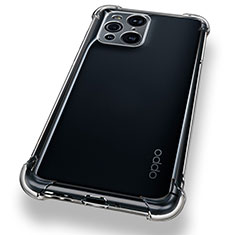 Ultra-thin Transparent TPU Soft Case T12 for Oppo Find X3 5G Clear