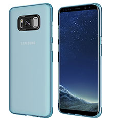 Ultra-thin Transparent TPU Soft Case T15 for Samsung Galaxy S8 Blue