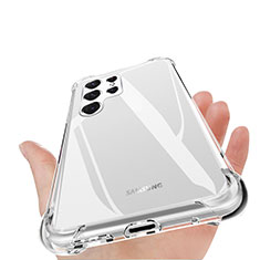 Ultra-thin Transparent TPU Soft Case T16 for Samsung Galaxy S22 Ultra 5G Black