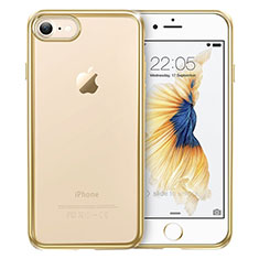 Ultra-thin Transparent TPU Soft Case T18 for Apple iPhone 7 Gold