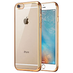 Ultra-thin Transparent TPU Soft Case T21 for Apple iPhone 7 Gold