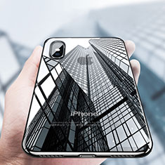 Ultra-thin Transparent TPU Soft Case V12 for Apple iPhone Xs Black