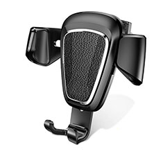 Universal Car Air Vent Mount Cell Phone Holder Stand A02 for Wiko View Prime 4G Black