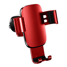 Universal Car Air Vent Mount Cell Phone Holder Stand A04 for Handy Zubehoer Mikrofon Fuer Smartphone Red