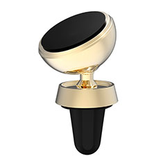 Universal Car Air Vent Mount Magnetic Cell Phone Holder Stand C02 for Wiko View Prime 4G Gold