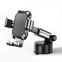 Universal Car Suction Cup Mount Cell Phone Holder Cradle BS7 for Oppo A53 5G Black