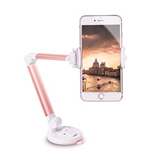 Universal Car Suction Cup Mount Cell Phone Holder Cradle H06 for Nokia Lumia 525 Rose Gold