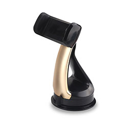 Universal Car Suction Cup Mount Cell Phone Holder Cradle H08 for Sharp Aquos R7s Gold