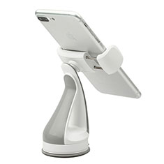 Universal Car Suction Cup Mount Cell Phone Holder Cradle H08 for Samsung Galaxy C8 C710F Silver