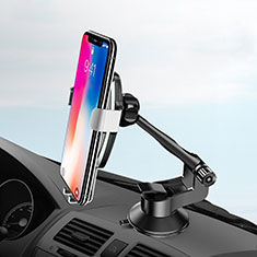 Universal Car Suction Cup Mount Cell Phone Holder Cradle H10 for HTC Desire 21 Pro 5G Silver