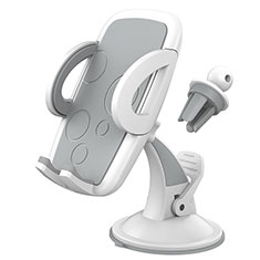 Universal Car Suction Cup Mount Cell Phone Holder Cradle H12 White