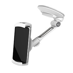 Universal Car Suction Cup Mount Cell Phone Holder Cradle H22 Silver