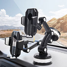 Universal Car Suction Cup Mount Cell Phone Holder Cradle JD1 for Accessoires Telephone Bouchon Anti Poussiere Black