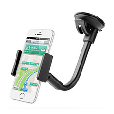 Universal Car Suction Cup Mount Cell Phone Holder Cradle M04 for Handy Zubehoer Mikrofon Fuer Smartphone Black
