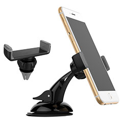 Universal Car Suction Cup Mount Cell Phone Holder Cradle M08 for Oppo A11 Gray