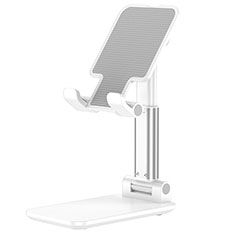 Universal Cell Phone Stand Smartphone Holder for Desk K14 for Samsung Galaxy S6 Edge White