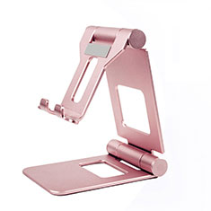 Universal Cell Phone Stand Smartphone Holder for Desk K19 for Nokia G60 5G Rose Gold