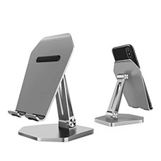 Universal Cell Phone Stand Smartphone Holder for Desk K22 for Samsung Galaxy A7 2018 A750 Silver