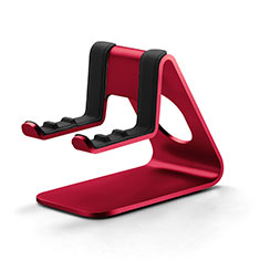 Universal Cell Phone Stand Smartphone Holder for Desk K25 for Apple iPhone SE Red
