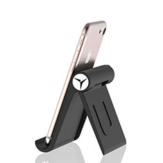Universal Cell Phone Stand Smartphone Holder for Desk K27 for Vivo Y76s 5G Black