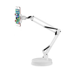 Universal Cell Phone Stand Smartphone Holder for Desk K34 for Samsung Galaxy M80S White