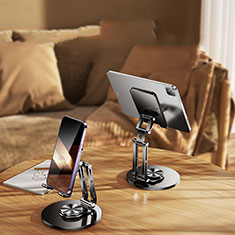 Universal Cell Phone Stand Smartphone Holder for Desk N04 for Wiko U Feel Prime Black