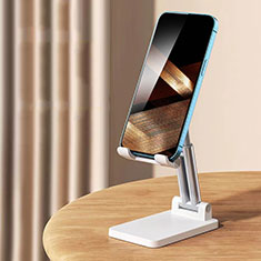 Universal Cell Phone Stand Smartphone Holder for Desk N08 for Samsung Galaxy S20 Ultra White