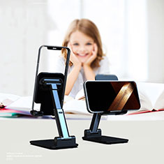 Universal Cell Phone Stand Smartphone Holder for Desk N14 for Vivo Y31 2021 Black