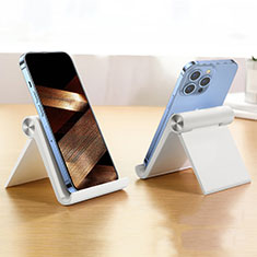 Universal Cell Phone Stand Smartphone Holder for Desk N16 for Samsung Galaxy S Duos S7562 White