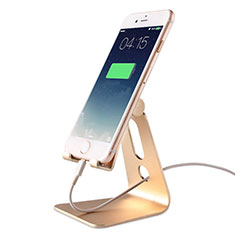 Universal Cell Phone Stand Smartphone Holder for Desk T08 for Samsung S5230 Tocco Lite Gold