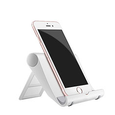 Universal Cell Phone Stand Smartphone Holder for Desk for Samsung Galaxy A01 SM-A015 White