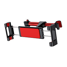 Universal Fit Car Back Seat Headrest Cell Phone Mount Holder Stand B02 for Oppo A53 5G Red
