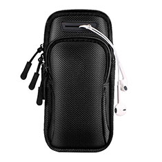 Universal Gym Sport Running Jog Arm Band Strap Case A01 for Samsung Galaxy Duos i8262D Black