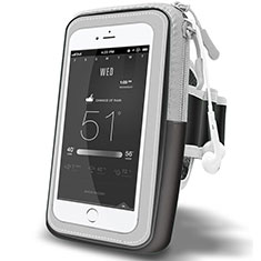 Universal Gym Sport Running Jog Arm Band Strap Case A02 for Huawei Y6 Ii Black