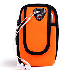 Universal Gym Sport Running Jog Arm Band Strap Case A04 for Vivo Y32t Orange