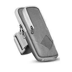 Universal Gym Sport Running Jog Arm Band Strap Case A05 for Samsung Galaxy Core LTE 4G G386F Gray