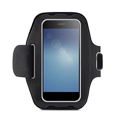Universal Gym Sport Running Jog Arm Band Strap Case B08 for Blackberry Z30 Black