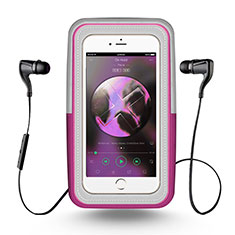 Universal Gym Sport Running Jog Arm Band Strap Case B26 for HTC Desire 21 Pro 5G Pink