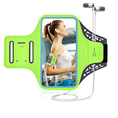 Universal Gym Sport Running Jog Arm Band Strap Case G02 for HTC Desire 21 Pro 5G Green