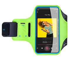 Universal Gym Sport Running Jog Arm Band Strap Case G03 for Samsung Galaxy A9 Star SM-G8850 Green