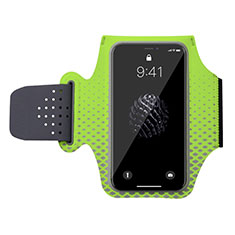 Universal Gym Sport Running Jog Arm Band Strap Case G04 for Samsung Galaxy A6 2018 Dual SIM Green