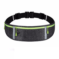 Universal Gym Sport Running Jog Belt Loop Strap Case L01 for Oppo A58 4G Dark Gray