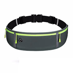Universal Gym Sport Running Jog Belt Loop Strap Case L01 for Oppo A58 4G Gray