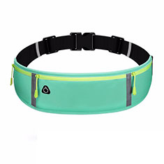 Universal Gym Sport Running Jog Belt Loop Strap Case L01 for Vivo Y32t Green