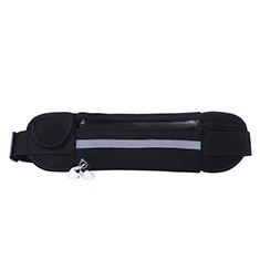 Universal Gym Sport Running Jog Belt Loop Strap Case L05 for Samsung Galaxy Duos i8262D Black